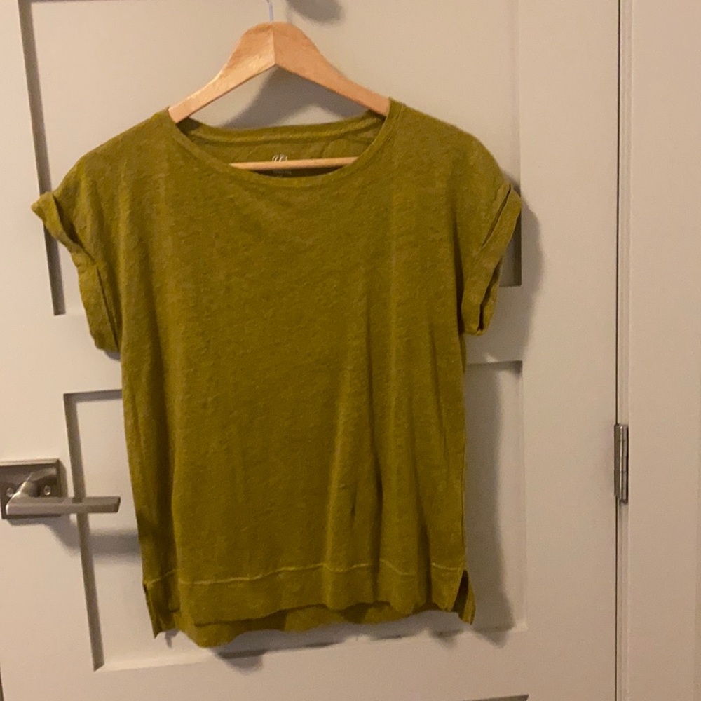 Avocado shirt linen blend
